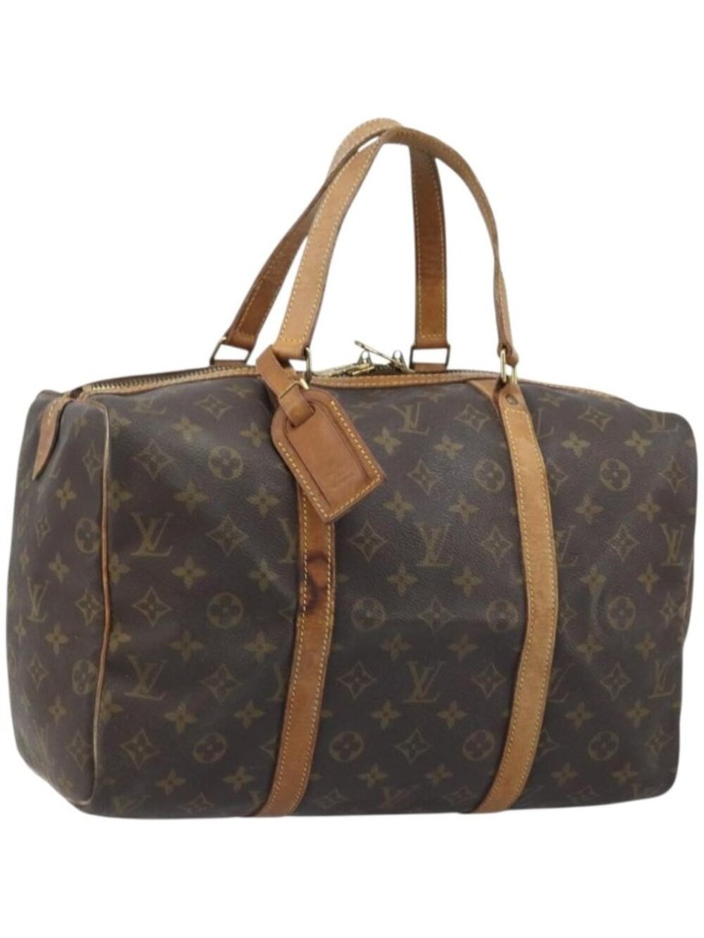 LOUIS VUITTON Monogram Sac Souple 35 Boston Bag M41626